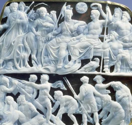 Augustaanse camee, na 10 AD (onyx) (detail)